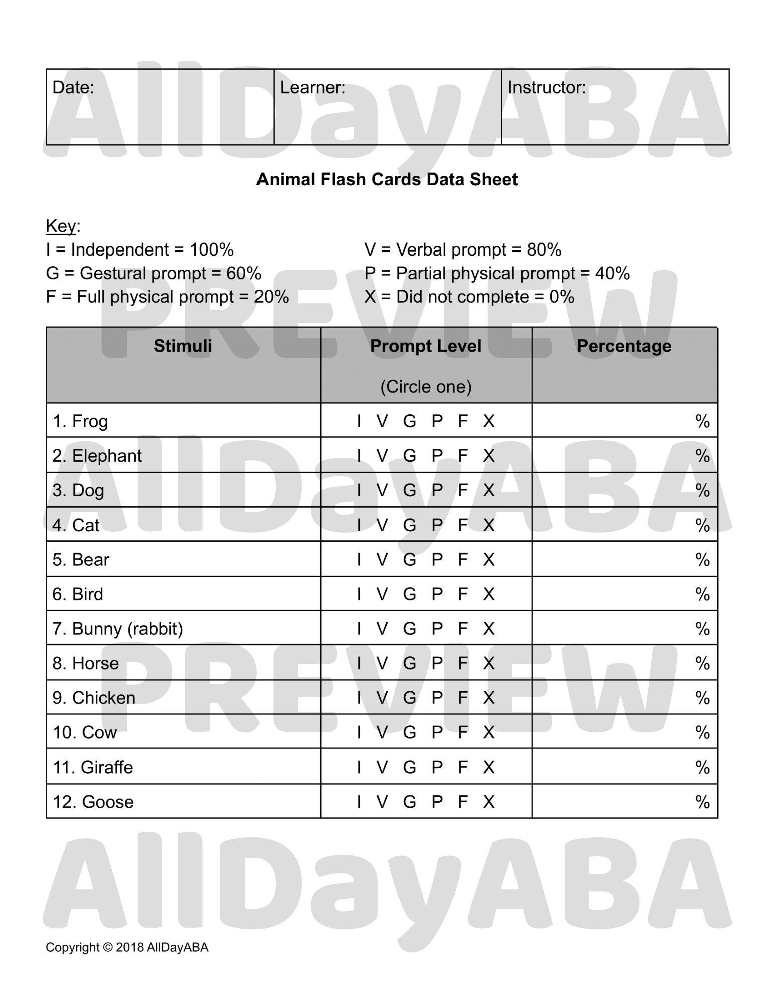 Animal Flash Cards Toddler Learning Toddler Activities Etsy