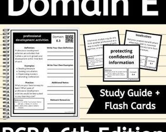 Domain E BCBA Exam Prep 6th Edition Test Content Outline Ethics Study Guide ABA