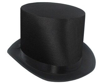 FANCY DRESS ACCESSORY TOP HAT SATIN PINK