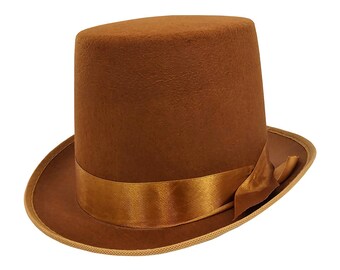brown top hats for sale