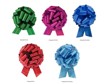 Christmas Pull Bow Kit Pull Bows and Poly Ribbon Gift Wrapping Bows are premade