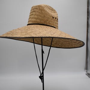 Handmade Huge Large Fit Hard Shell Double Weaved Straw Shade Gardening Hat Wide Brim Outdoor Sun Hats