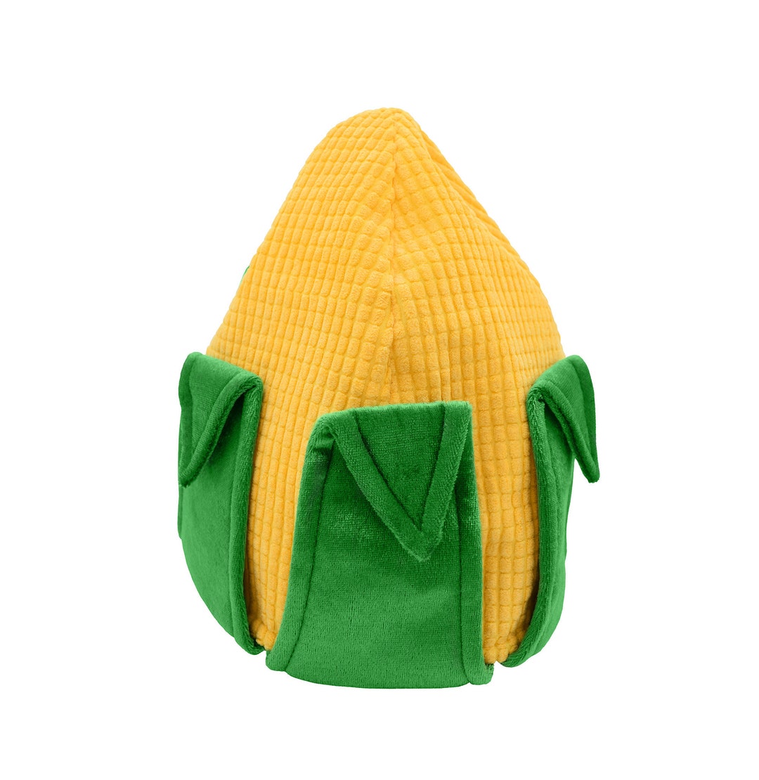 Adults Kids Corn Cob Hat Corn Stalk Cap Funny Food Truck Halloween