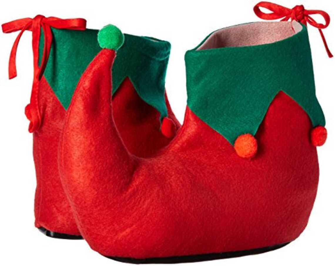 Adult Mens Womens Child Elf Shoes Red Green Jester Etsy