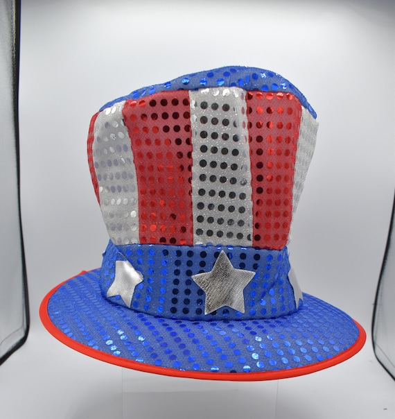 Sequin Top Hat Adult Silver Sequin Top Hat Adult Silver