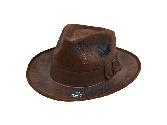 Brown Fedora Hat Cap Horror Scary Dream 