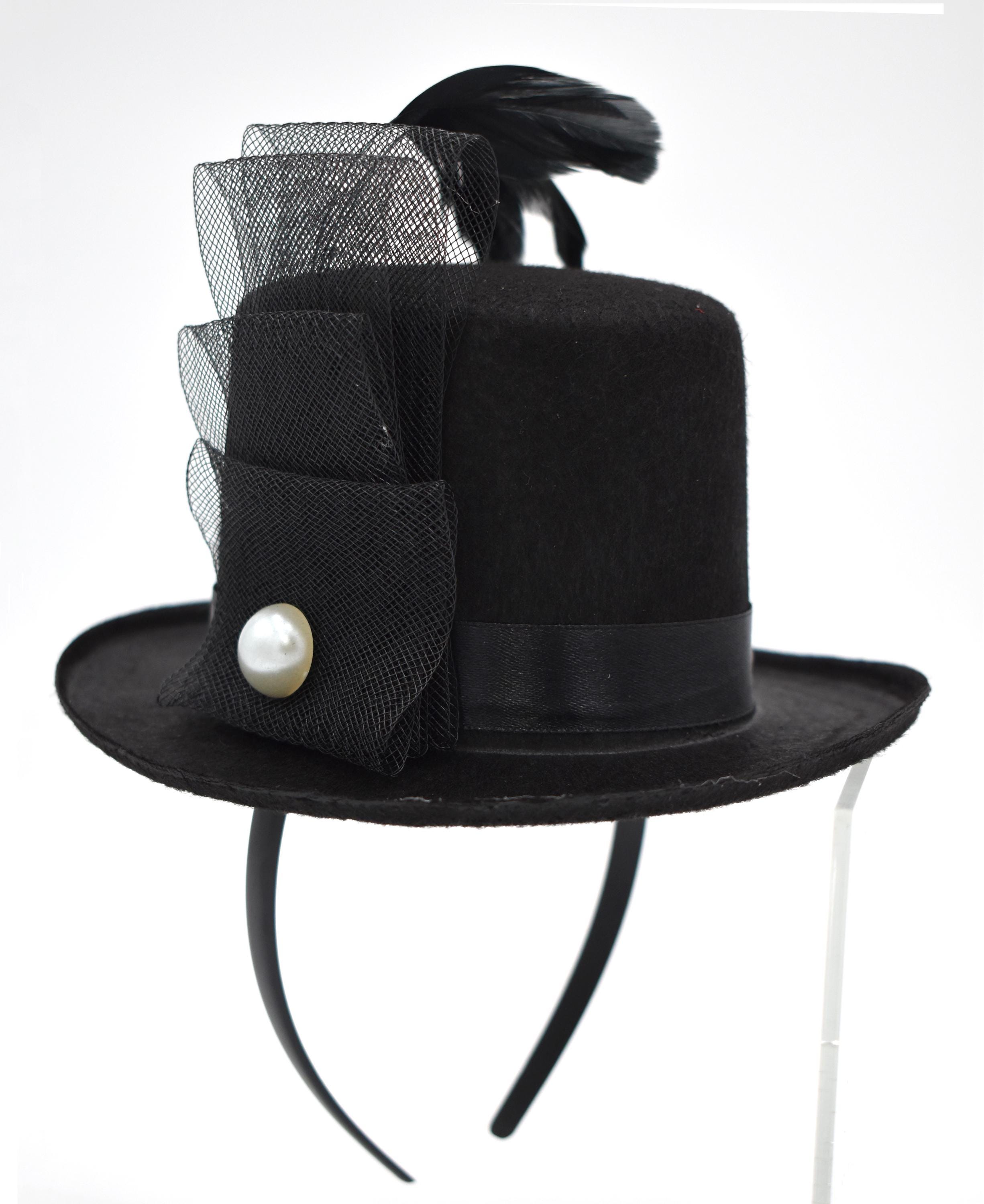 Clown Top Hat Pearlised Blue Adult Pink Clown Top Hat Pearlised Blue Adult Pink
