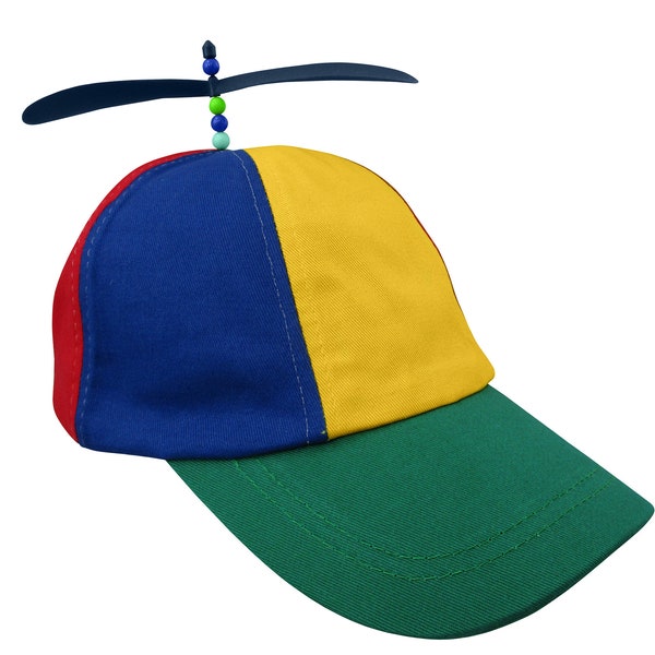 Unisex Adult Spinning Propeller Beanie Hat Cap Clown Costume Baseball Helicopter Copter Ball Funny Costume Accessory One Size Mens Womens