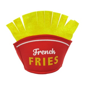 Adult French Fries Food Hat Silly Novelty French Fry Potato Hats Street Party Halloween Costume Accessory