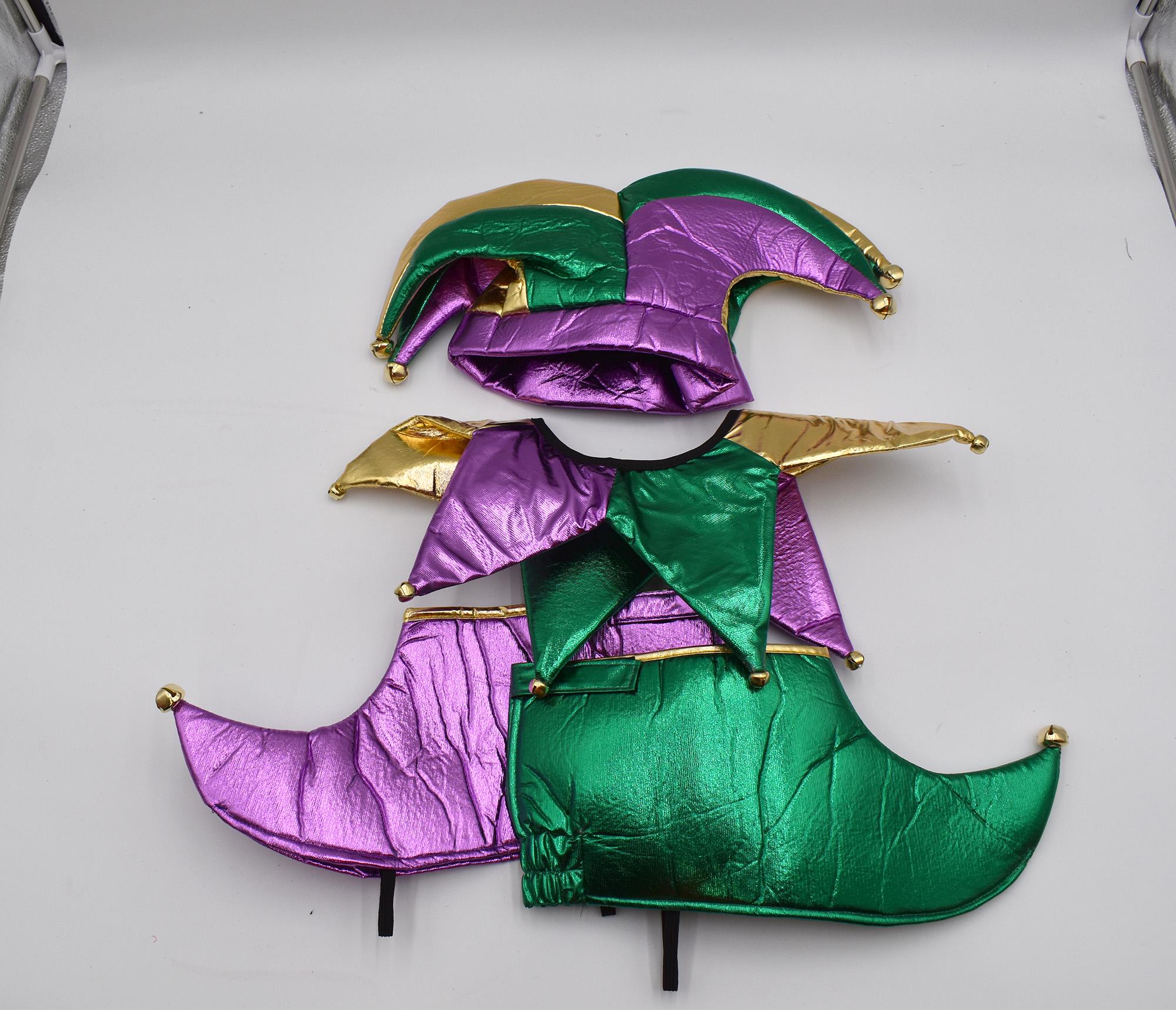 Jester Accessories Mardis Gras Jester Clown Mascot - Dallas Vintage ...