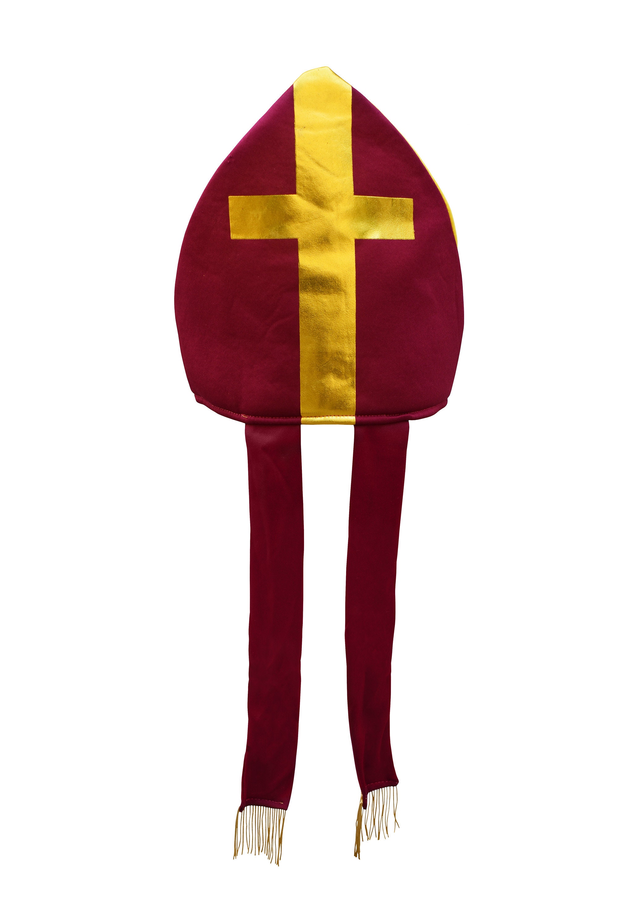 Unisex Adult Plush Bishop Priest Pope Costume Hat CHOOSE Color 
