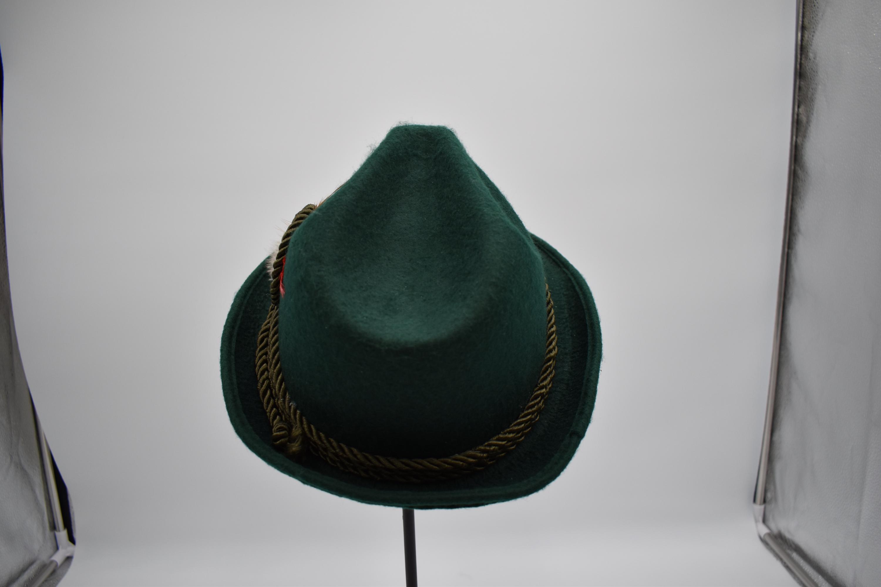 Sombrero Bávaro Funidelia – Tipo Tirolés Gris/Plata – Accesorio Para Oktoberfest Y Disfraces