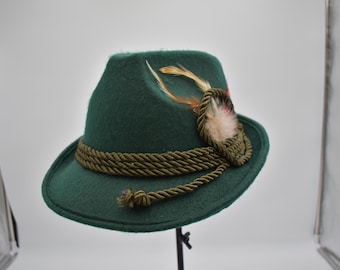 Dirndl Trenker Hat with Feathers Flowers Oktoberfest Dirndl Trenker Hat with Feathers Flowers Oktoberfest