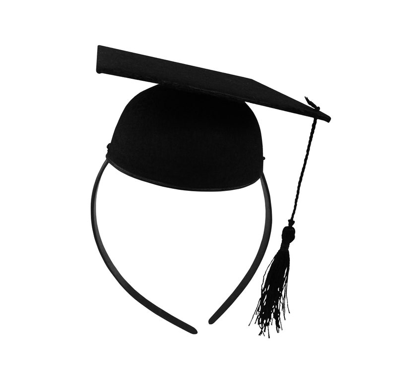 Black Mini Graduation Cap With Tassel 