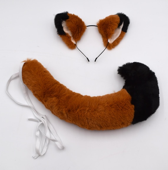 Deluxe Adult Child Red Fox Headband Ears Full Tail Forest  display picture 2