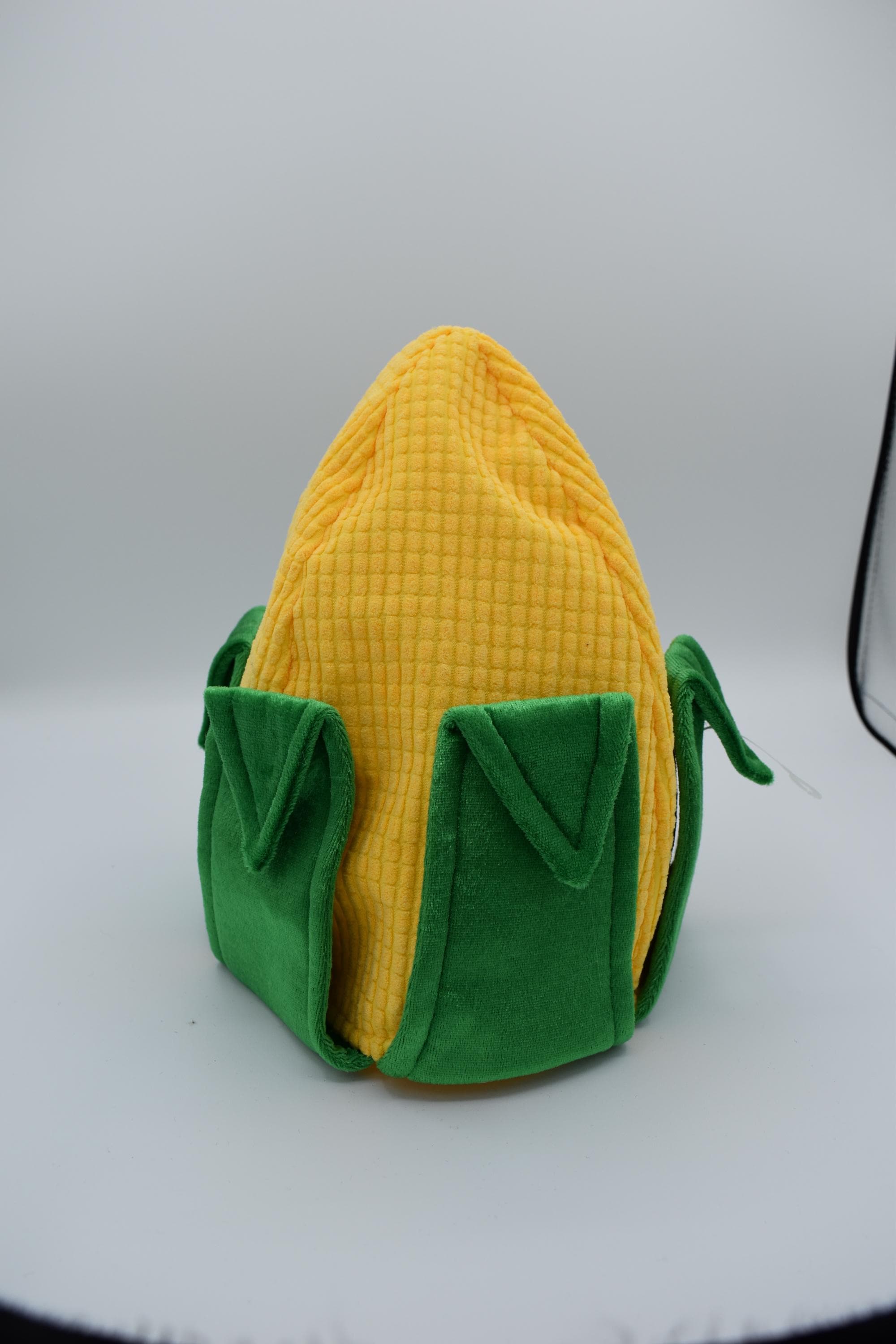 Adults Kids Corn Cob Hat Corn Stalk Cap Funny Food Truck Halloween Harvest Farmer Cosplay Halloween Costume Accessory Prop