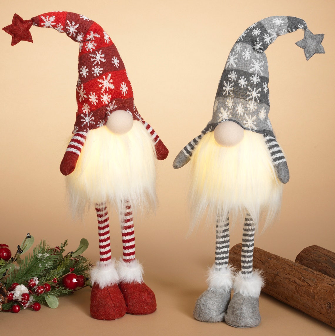 28T Large Christmas Standing Plush Gnomes Statue Dolls Etsy