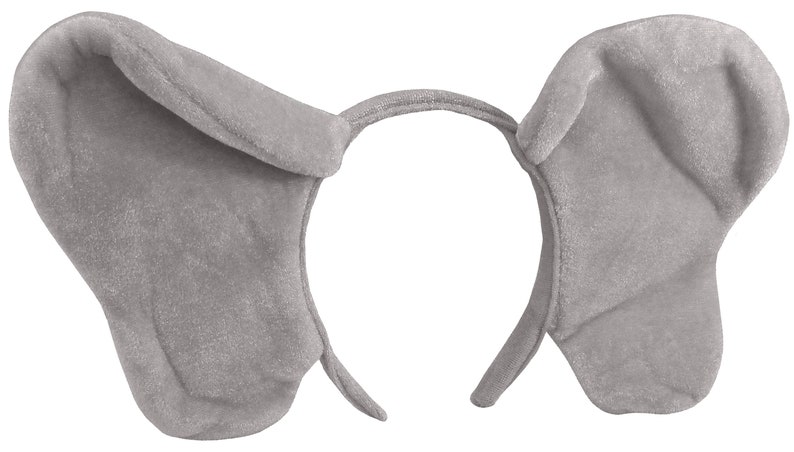 Adult Child Grey Gray Jumbo Giant Elephant Ear on Headband and | Etsy