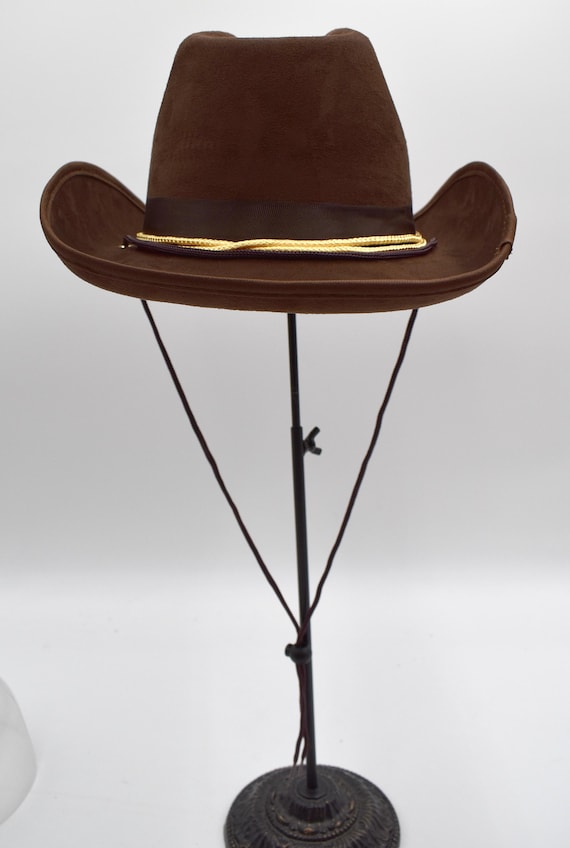 Chapeau marron de shérif pour adulte