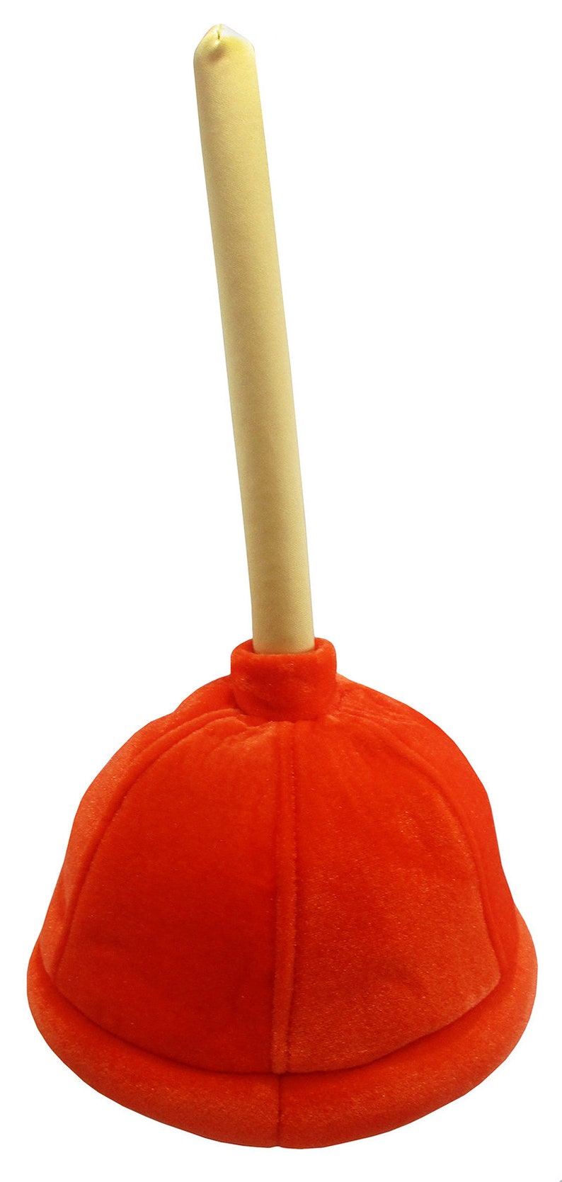 Adult Kids Cartoon Orange Plush Velvet Toilet Plunger Plumber Etsy