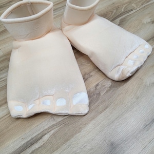 Unisex Adult Teen Giant Large Jumbo Funny Feet Slippers Caveman Feet Shoe Covers Cosplay Halloween Costume Accessory One Size