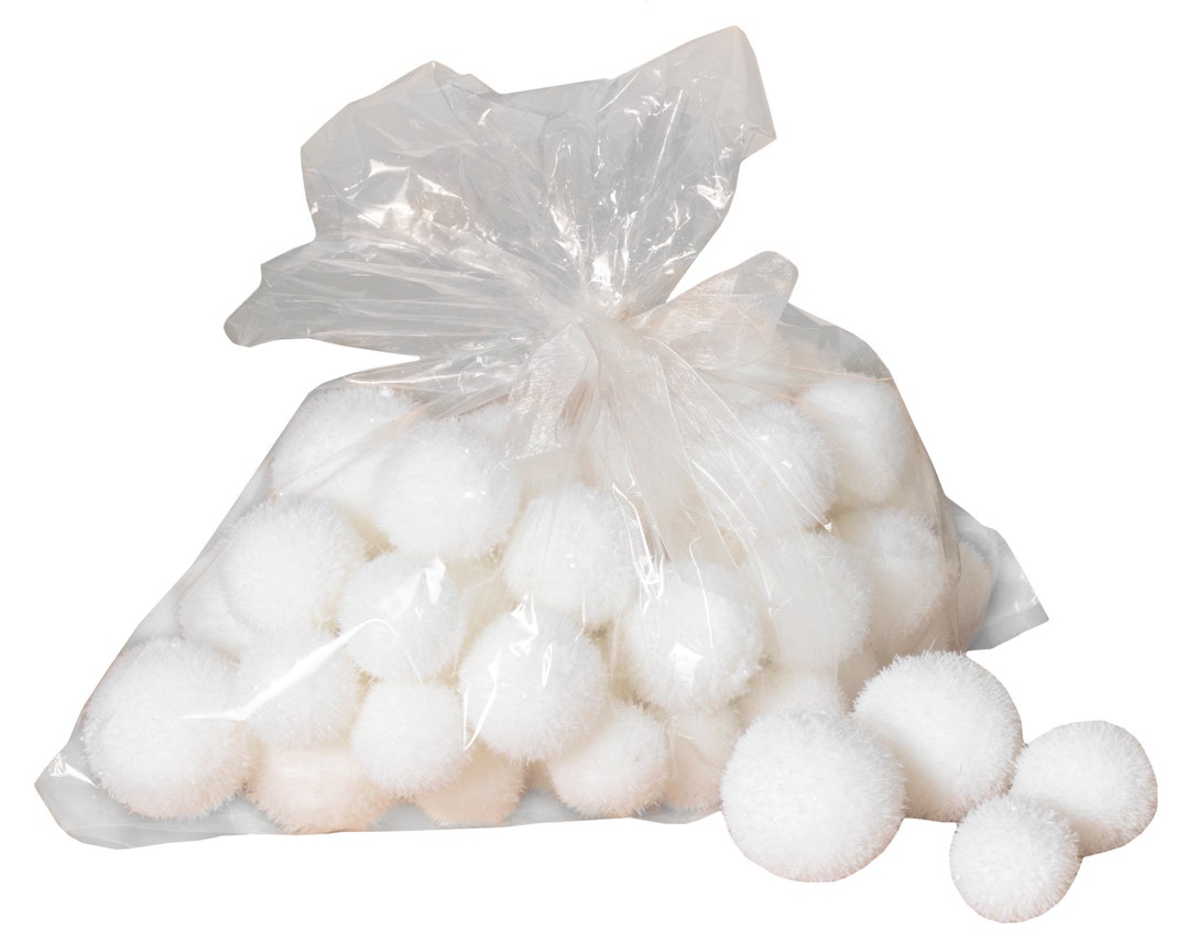 24 Pack White Fake Hard Foam Indoor Snowballs Holiday Christmas