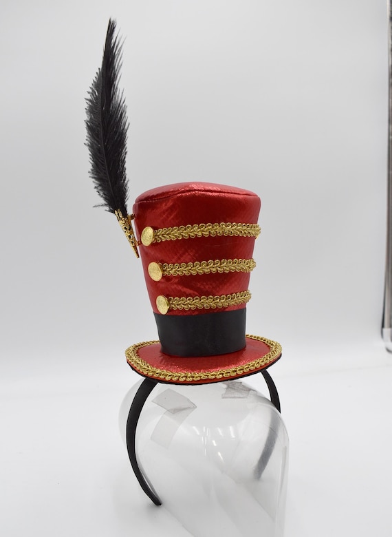 Majorette Hat Red with Feather Majorette Hat Red with Feather