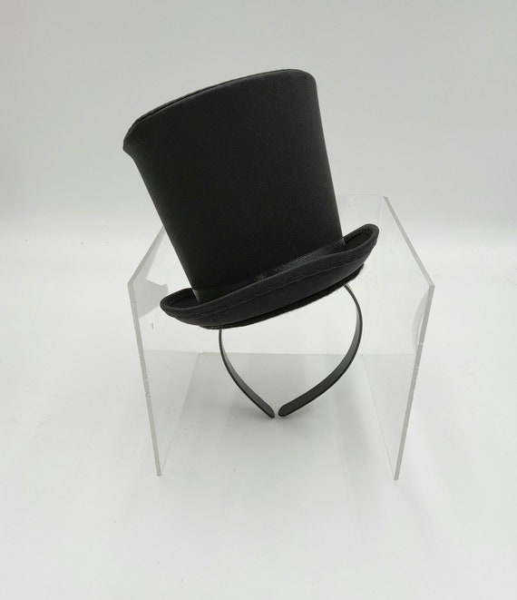 Mini Top Hat Hair Hoop Headband Fascinator Feather Top Hat