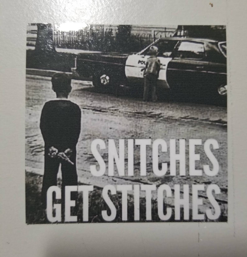 Snitches Get Stitches Waterproof Decal Etsy