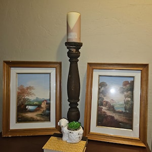 Vintage Oil on Board Framed Original Art