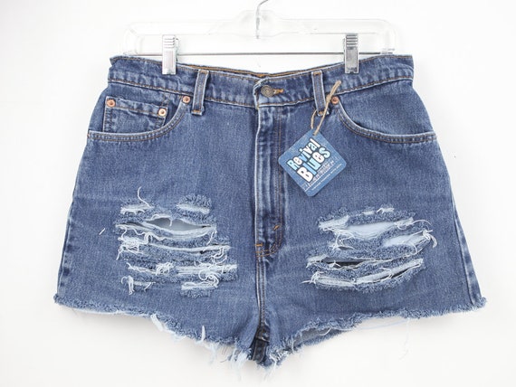 women's frayed denim shorts