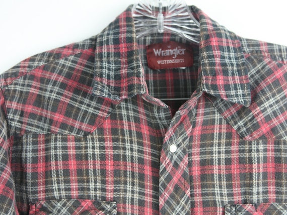 36 Chest Western Vintage Flannel Shirt Oversized … - image 2