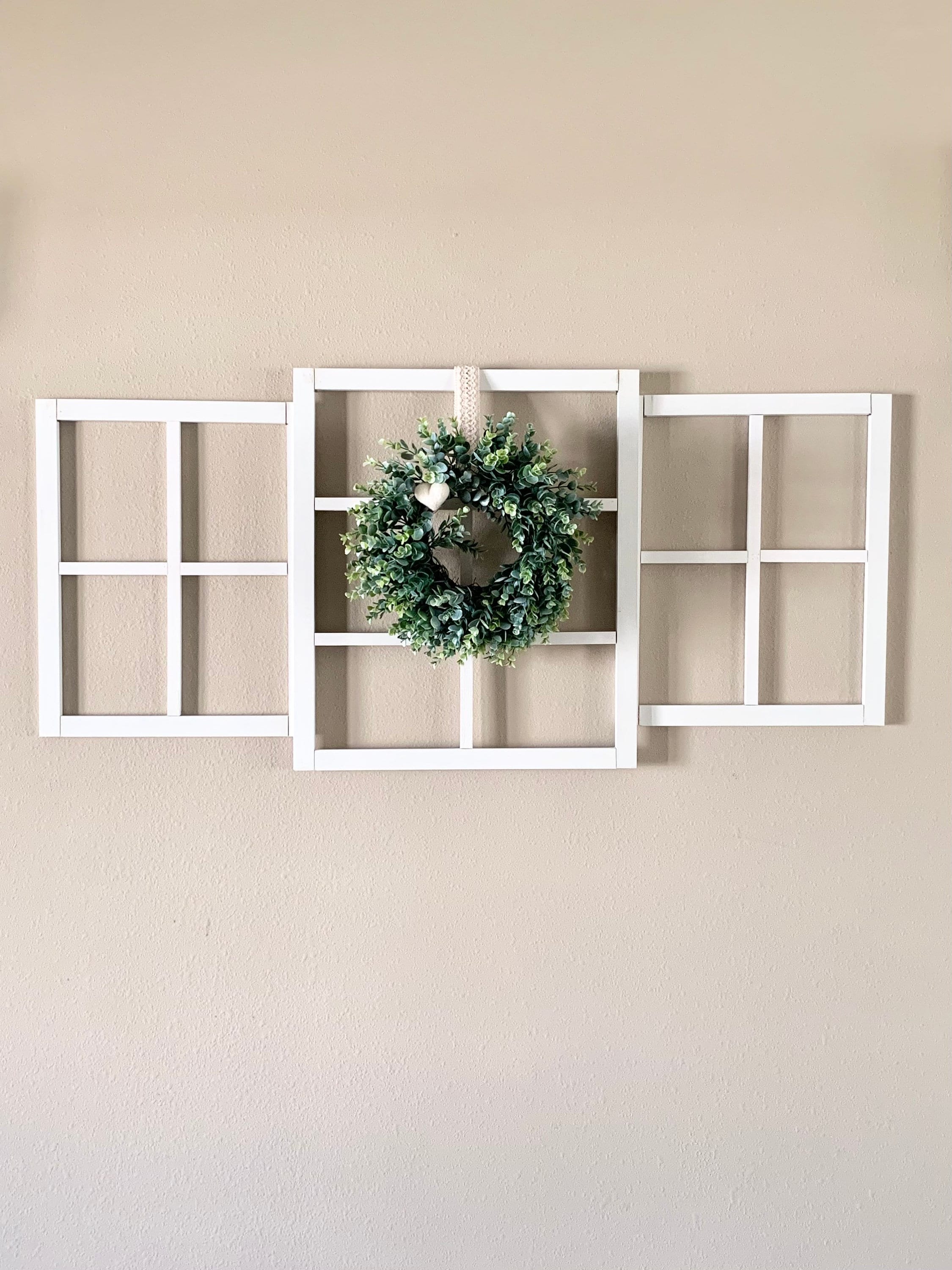 Faux Window Panes without Wreath Etsy