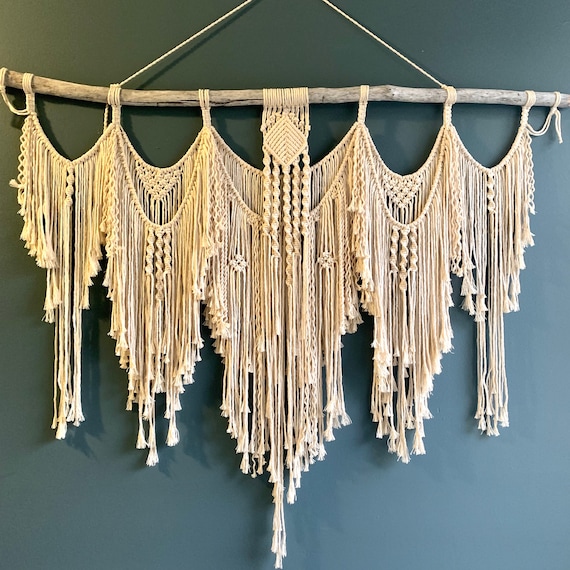 MACRAME WALL HANGING Large Boho Style Macrame Wall Hanging Etsy Canada