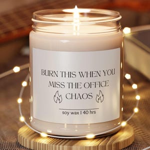Funny Goodbye Gift Candle Office Farewell Gift Coworker Leaving Present Work Going Away Gift New Job Celebration Co-Worker Betrayal Candle