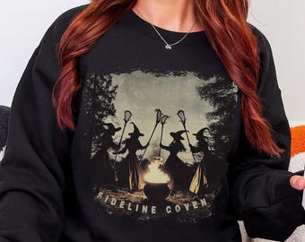 Lacrosse Halloween Crewneck Lacrosse Shirt Lacrosse Coach Gift Sideline Coven Tee Game Day Sweatshirt Match Day Sticks Season