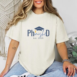 Graduation Tee 2025 College Graduate Gift Nursing PhD Master&#39;s Doctorate Med Congratulations Graduation Gifts High School Graduation Squad