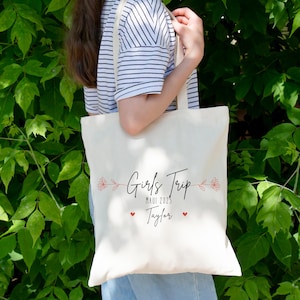 Personalized Girls Trip Tote Bags Hawaii Getaway Gifts for Woman Girls Travel Bag Weekend Gift Vacation Custom Girls Trip 2025 Girls