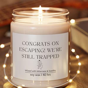 Funny Goodbye Gift Candle Office Farewell Gift Coworker Leaving Present Work Going Away Gift New Job Celebration Retirement Candle
