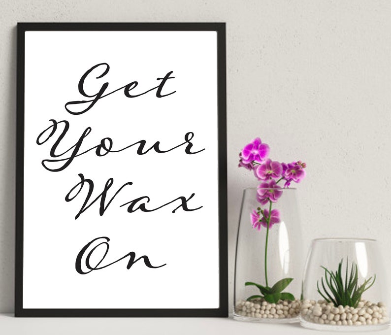 Beauty Salon WAXING Wall Art Poster Print Minimalist