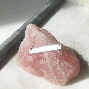 Silver Bar Necklace