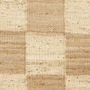 Natural Jute Organic Checkered Area Rug - Grid Carpet Personalized - Etsy
