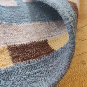Handwoven Wool Rug, Scandinavian Rug, Swedish Marianne Richter-inspired Rug, Geometric Rug, Wool Rug 6x9, Rug For Bedroom, Flatweave Rug, Flat weave Rug for Living, Checkered Wool Rug, Checkerboard Rug, Kilim Rug, Area Rug, Hallway Rug, Bohemian Rug