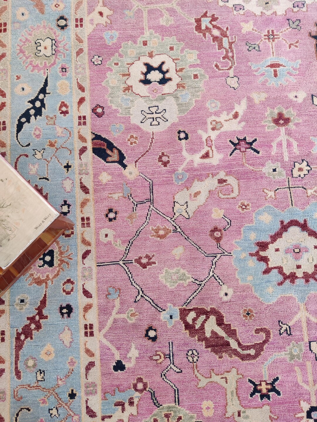 Pastel Floral Area Carpet | Boho Oriental Design | Living Room Decor ...