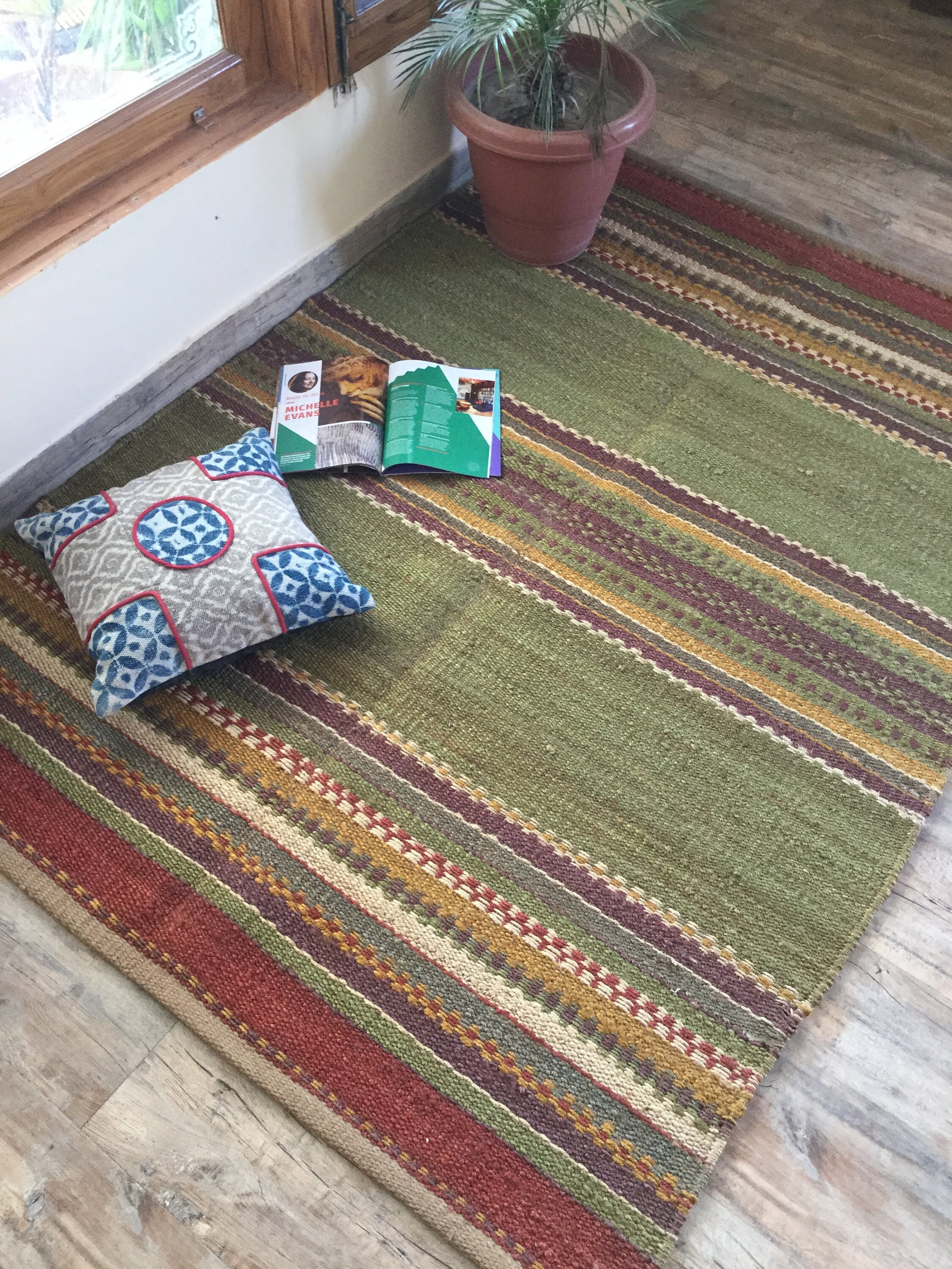 Home And LivingHandmade JUTEHEMP Rug Multicolor Jute Etsy