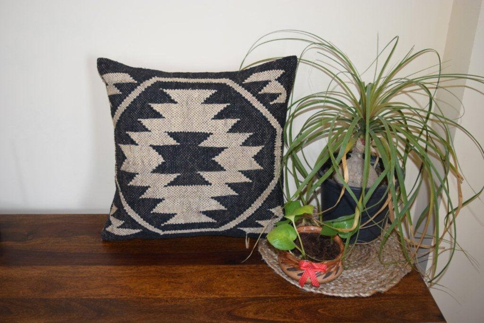 Black and White Kilim Pillow Casehandmade Kilim Cushion Etsy
