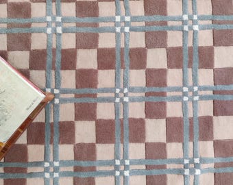 Hand Tufted New Zealand Wool Area Rug: Modern Oriental Carpet (8x10 Ft)