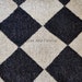 Black & White Diamond Checker Rug, Checkerboard Home Interior Decor ...