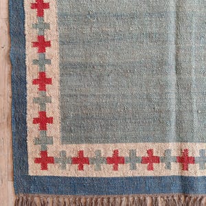 Handmade Wool Jute Kilim Rug, Traditional Area Rug, Kilim Dhurrie Area Rug, Kitchen Rug, Modern Flatweave Rug, Accent Rug, Indoor Rug 8x10