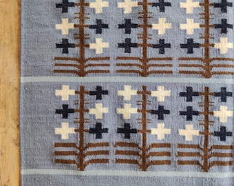 Alfombra de lana escandinava tejida a mano, diseño geométrico kilim, moderna alfombra kilim de tejido plano, encantadora alfombra de lana, 15 x 23 cm, 20 x 30 cm, 2,7 x 3,6 m